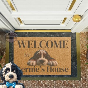 Bernedoodle door mat, doodle mom, door mat, doormat, pet mat, funny welcome mat, pet welcome mat,Bernedoodle, Miniature Bernedoodle, Tiny Bernedoodle, Australian Bernedoodle, Goldendoodles, Standard Goldendoodle, Miniature Goldendoodle
