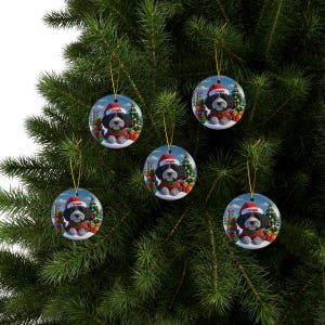 Christmas Dog Ornaments, Festive Holiday Decor, Pet Lover Christmas Gift, Dog Christmas Tree Decorations, Unique Holiday Ornaments