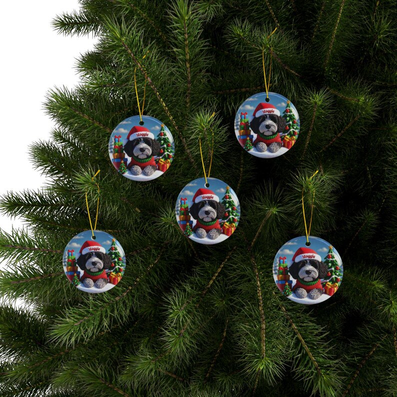 Christmas Dog Ornaments, Festive Holiday Decor, Pet Lover Christmas Gift, Dog Christmas Tree Decorations, Unique Holiday Ornaments