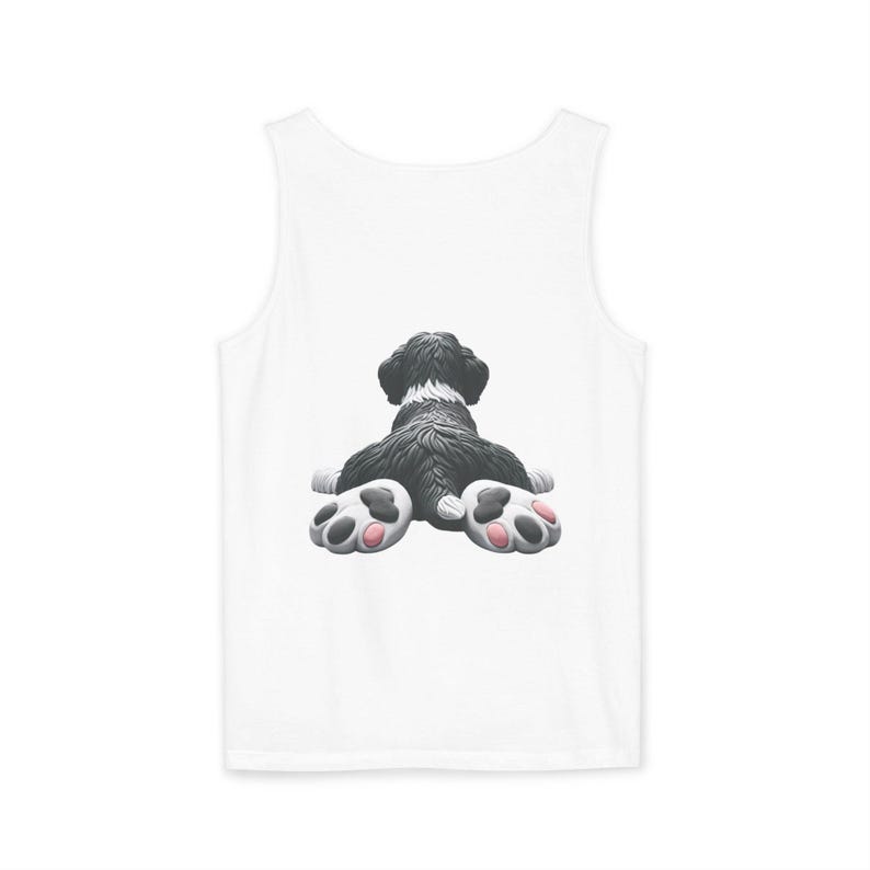 Bernedoodle Mom Tattoo Tank Top: Dog Lover Sleeveless Shirt image 4
