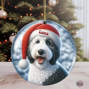 Personalized Sheepadoodle Ornament
