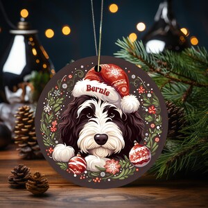 Bernedoodle Ornament - Custom Personalized For You