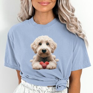 Maglietta personalizzata Goldendoodle, maglietta alla moda per mamme di cani, regalo per amanti dei cani immagine 3