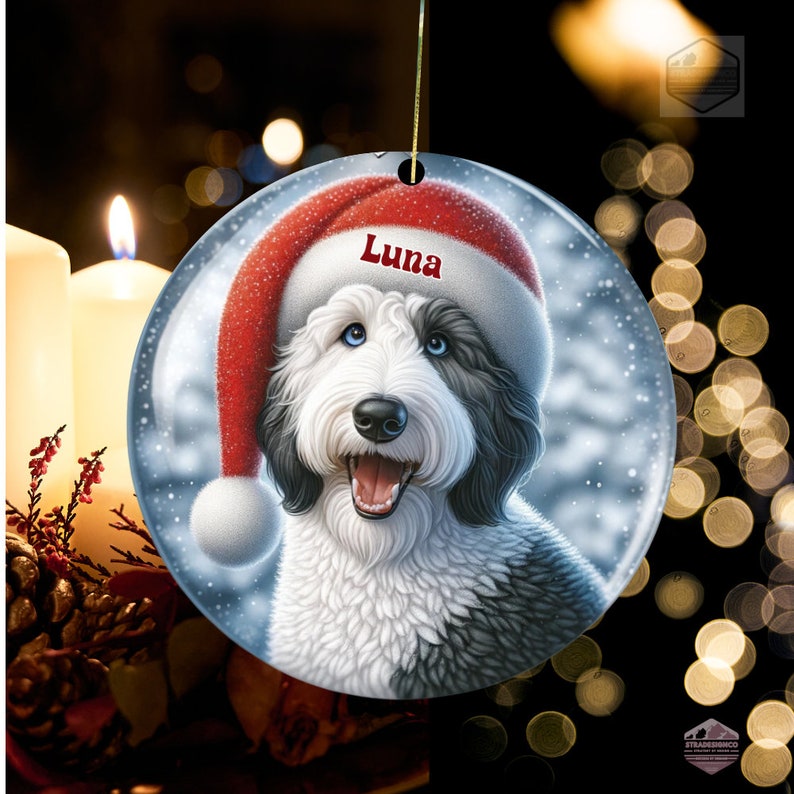 Personalized Sheepadoodle Ornament