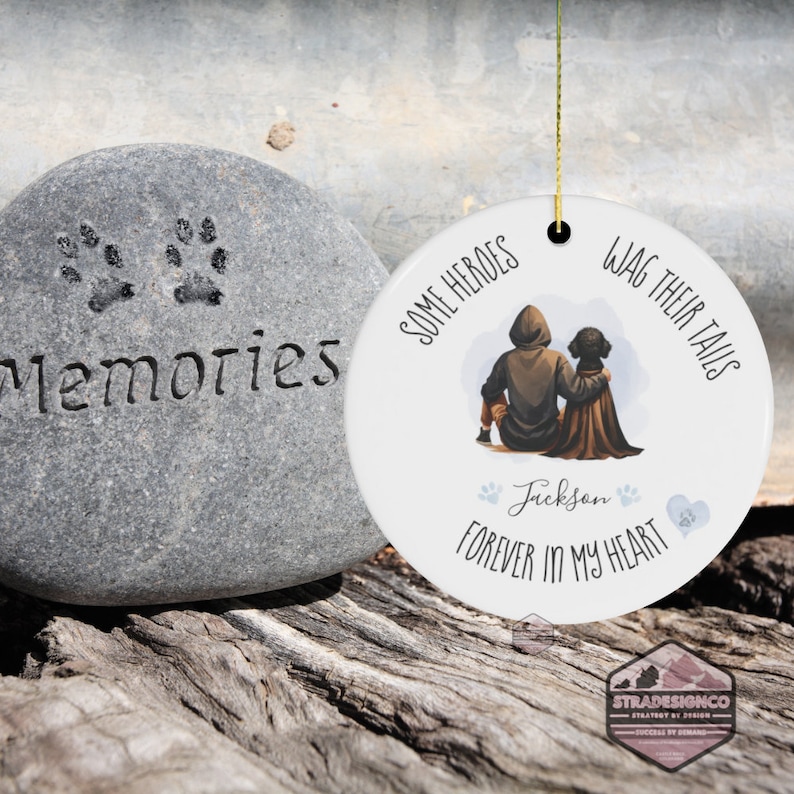 Poodle Memorial Ornament - Celebration of pet life, dog lover, pet lover, poodle mom, poodle dad, ceramic keep sake, ornament of love, dog memorial gift, cherrish pet life, cherish love, pet child, pet death, dead dog