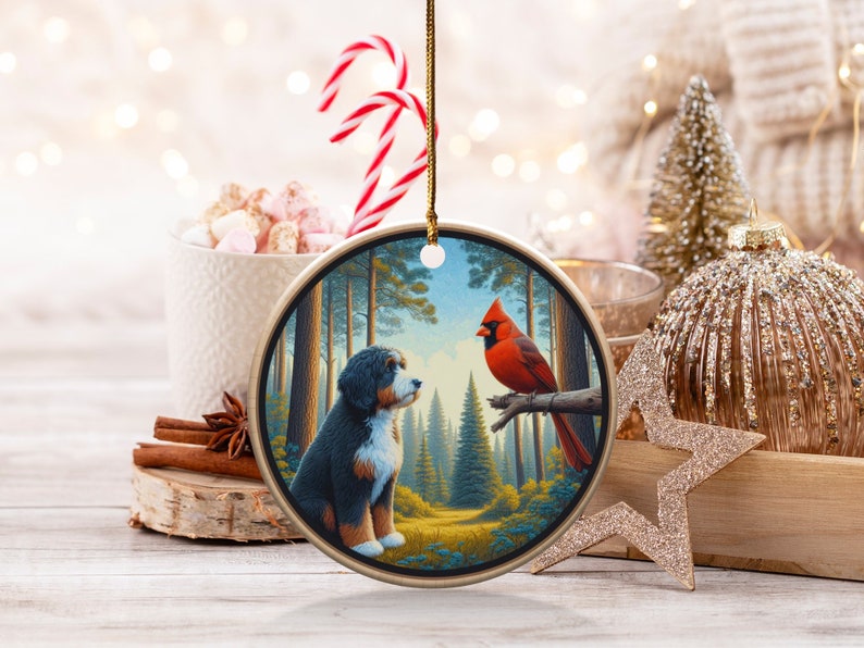 bernedoodle,bird lover gift,cardinal decor,cardinal gift,cardinal ornament,doodle mom gift,garden cardinal,garden decor,goldendoodle,home decor,red cardinal,window ornament