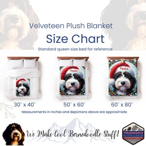 Bernedoodle Personalized Blanket for Dog, Dog Blanket for Doodle Moms, plush Bernedoodle dog blanket, dog name blanket for Bernedoodles, gift for doodle lover, Bernadoodle puppy name blanket, puppy name blanke - Doodle Gift - Doodle mania, doodles