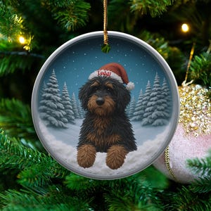 Personalized Dog Ornament, Christmas Tree Decoration, Custom Pet Gift, Holiday Pet Ornament, Pet Memorial Ornament, Unique Dog Keepsake