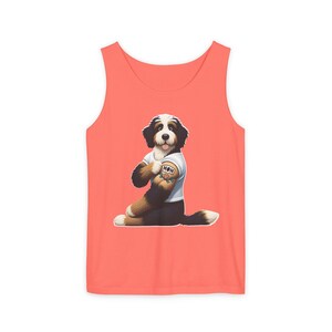 Bernedoodle Mom Tattoo Tank Top: Dog Lover Sleeveless Shirt image 5