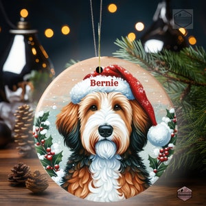 Bernedoodle Ornament - Custom Personalized For You