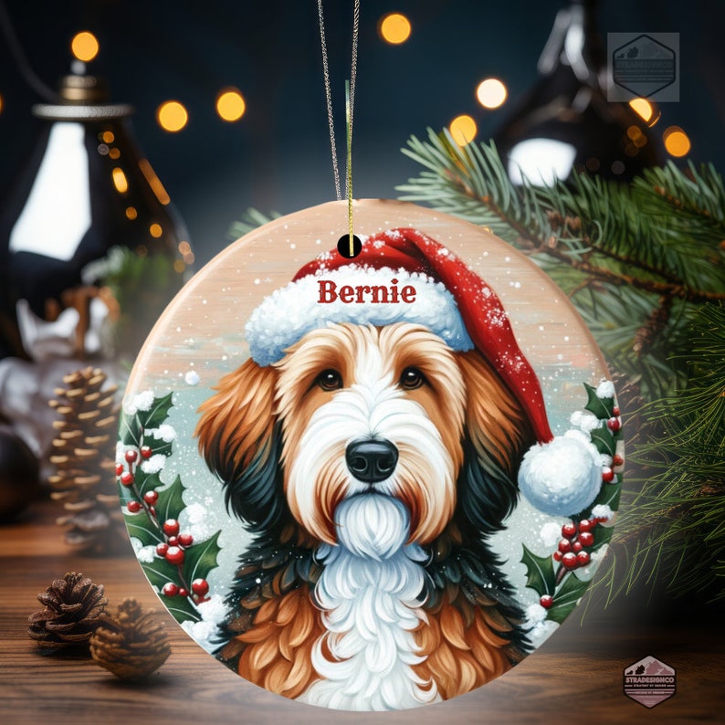 Bernedoodle Ornament - Custom Personalized For You