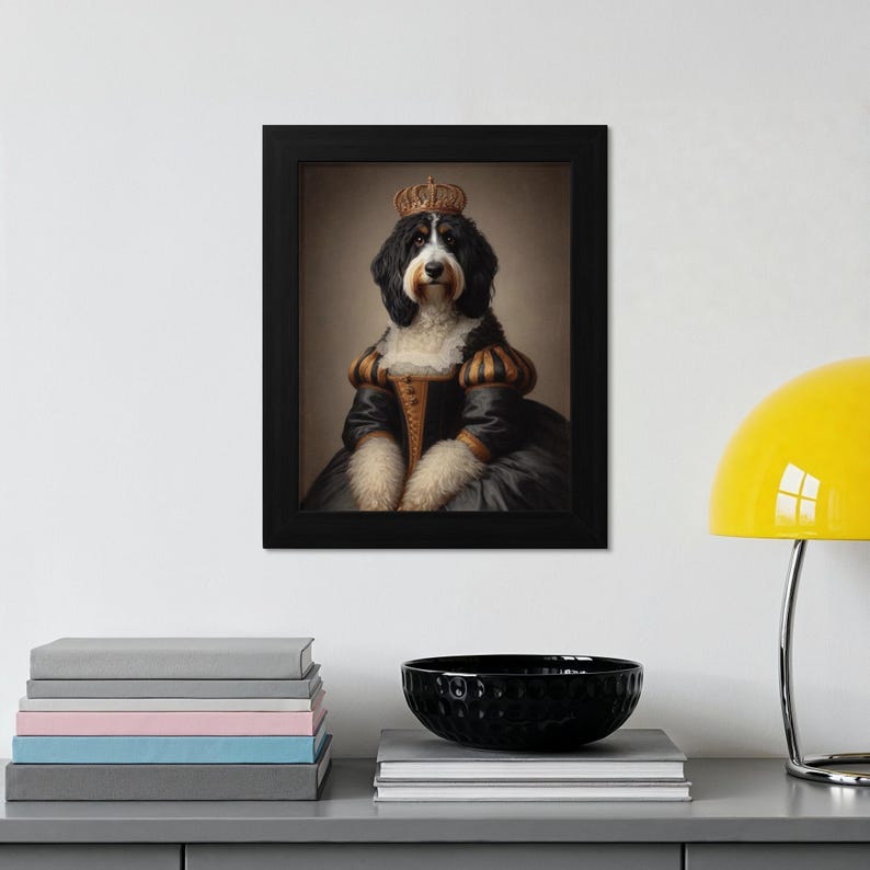 Royal Pet Portrait, Custom Dog Portrait Artwork, Noble Pet Painting, Personalized Pet Gift, Renaissance Pet Art