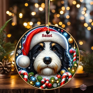 Bernedoodle Ornament - Custom Personalized For You