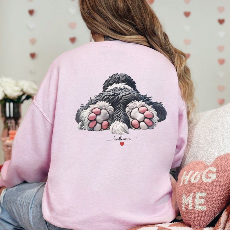 Bernedoodle mom sweatshirt,berndoodle mom, mom sweatshirt, valentine bernedoodle, valentine dog gift, dog sweatshirt, personalized dog sweatshirt,doodle mama, doodle fan, bernedoodle enthusiast gift.