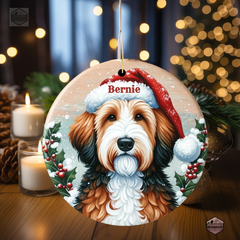 Bernedoodle Ornament - Custom Personalized For You