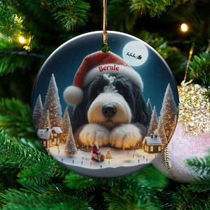 Personalized Dog Christmas Ornament, Custom Pet Memorial Gift, Dog Memorial Ornament, Dog Lover Christmas Gift, Pet Loss Ornament
