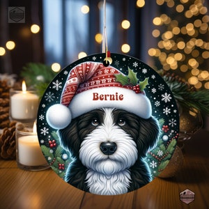 Bernedoodle Ornament - Custom Personalized For You