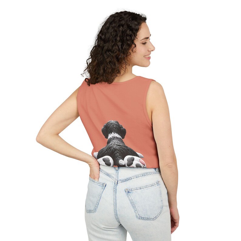 Doodle Dog Mom Tank Top: Ring-Spun Cotton, Summer Style image 10