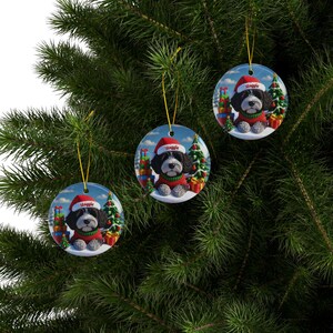Cute Dog Christmas Ornaments, Festive Dog Tree Decorations, Holiday Dog Christmas Decor, Puppy Christmas Tree Ornaments