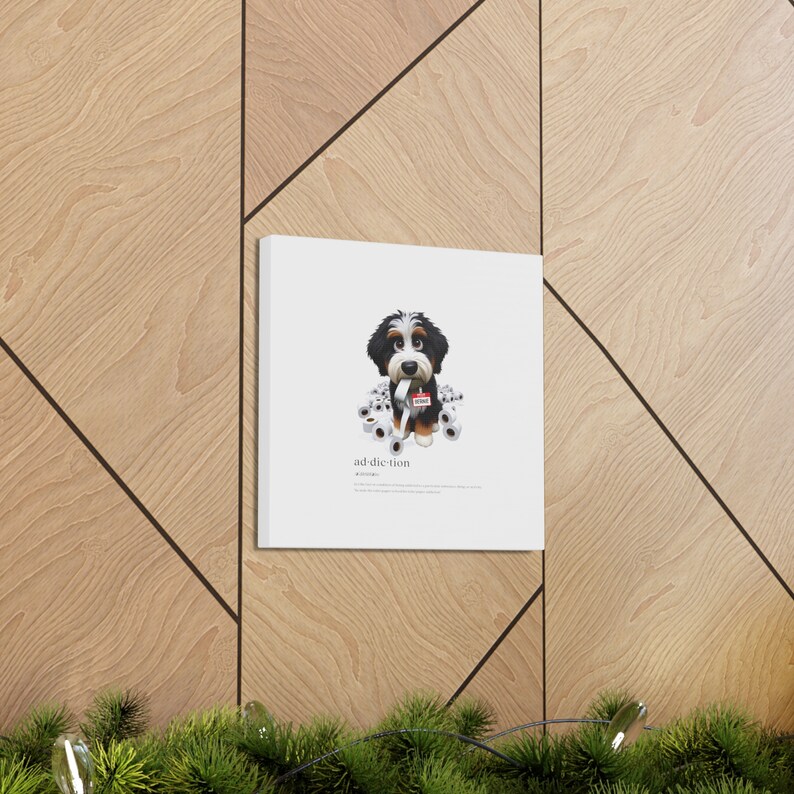 Personalized Custom Bernedoodle Canvas Art, Home Decor of Your Doodle Dog, Exquisite quality, vivid resolution, 6x6 to 12x12 Inches,Pet Gift image 9