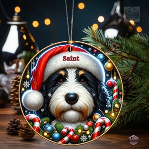 Bernedoodle Ornament - Custom Personalized For You