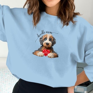 Sudadera personalizada para mamás de Bernedoodle, con el nombre del perro personalizado. imagen 7