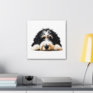 バーニーズドゥードル犬のキャンバスアートプリント - StraDesignCo ホームデコレーション 画像 5