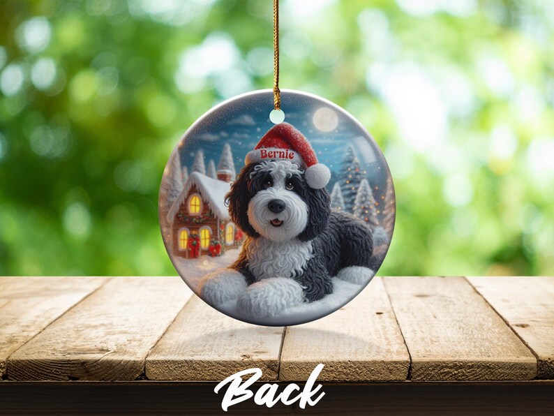 Personalized Christmas Ornament, Custom Dog Ornament, Holiday Pet Decoration, Festive Tree Hanging, Custom Pet Gift, Dog Lover Gift