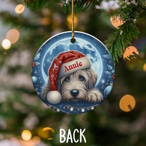 Custom Dog Christmas Ornament, Personalized Pet Decor, Holiday Tree Decoration, Cute Dog Lover Gift, Christmas Keepsake Ornament