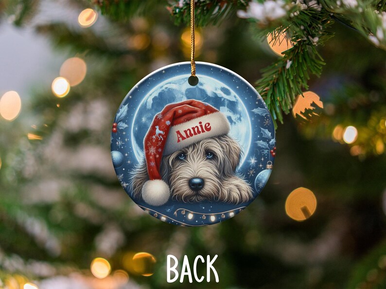 Custom Dog Christmas Ornament, Personalized Pet Decor, Holiday Tree Decoration, Cute Dog Lover Gift, Christmas Keepsake Ornament