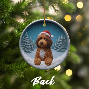 Personalized dog Christmas ornament, custom dog photo ornament, holiday pet decoration, unique pet lover gift, Christmas decor
