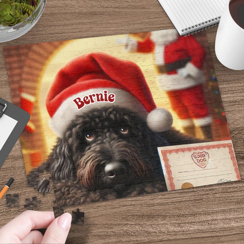Personalized Doodle Dog 252 Piece Jigsaw Puzzle, Excellent Gift for Bernedoodle, Goldendoodle, Sheepadoodle Lovers!! Celebrate Your Furball! image 9