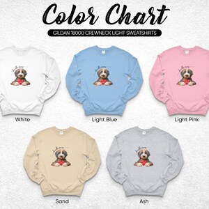 Sudadera personalizada para mamás de Bernedoodle, con el nombre del perro personalizado. imagen 3