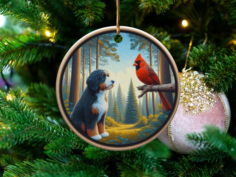 bernedoodle,bird lover gift,cardinal decor,cardinal gift,cardinal ornament,doodle mom gift,garden cardinal,garden decor,goldendoodle,home decor,red cardinal,window ornament