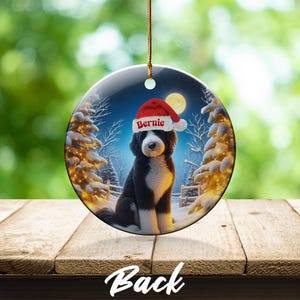 Custom Dog Christmas Ornament, Personalized Pet Photo Holiday Decor, Unique Pet Lover Gift, Festive Dog Tree Decoration