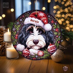 Bernedoodle Ornament - Custom Personalized For You
