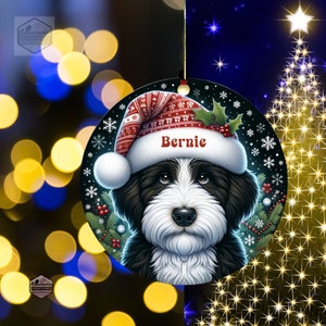 Bernedoodle Ornament - Custom Personalized For You