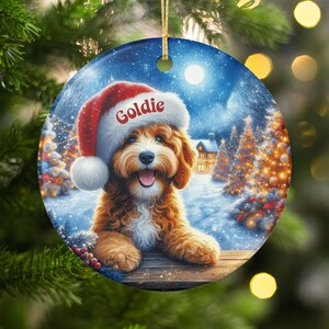 Personalized Dog Christmas Ornament, Custom Pet Photo Ornament, Holiday Dog Lovers Gift, Unique Pet Keepsake, Pet Memorial Ornament