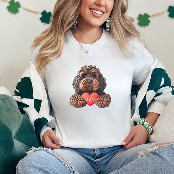 Personalized Cavapoo Mom T-Shirt, Dog Lover Gift
