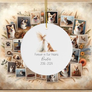 Personalized Golden Retriever Memorial Ornament, Watercolor Design, Custom Pet Name Gift, Personalized Pet Tribute Ceramic Ornament, Pet Loss Gift