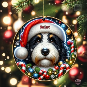 Bernedoodle Ornament - Custom Personalized For You