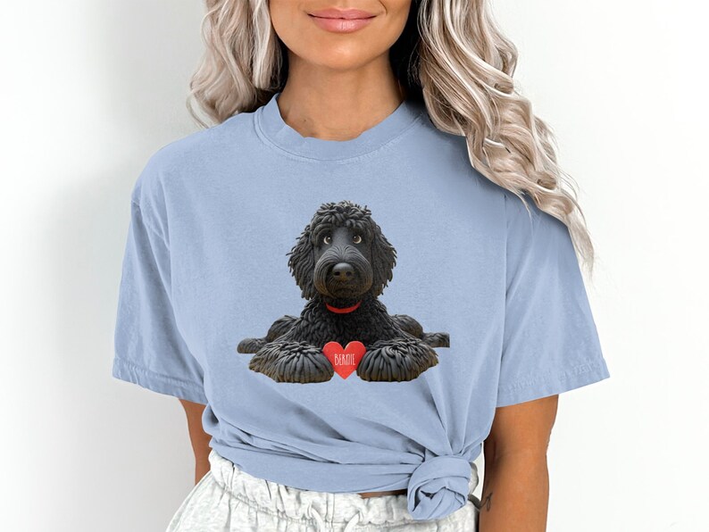 Personalized Black Goldendoodle Dog T-Shirt, Perfect Dog Lovers Tee, Gift for Her or Him, Perfect Trendy Gift for Doodle Mama Dad Pet Lovers