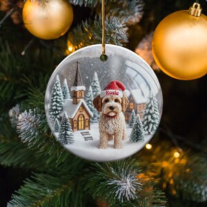 Christmas Dog Ornament, Cute Holiday Decor, Pet Lover Gift, Festive Tree Decoration, Dog Christmas Decoration, Winter Dog Ornament