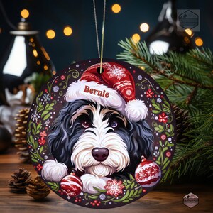 Bernedoodle Ornament - Custom Personalized For You