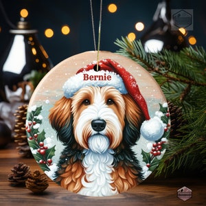 Bernedoodle Ornament - Custom Personalized For You