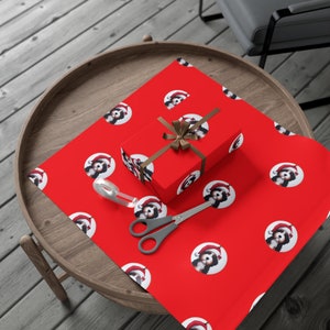Bernedoodle-Themed Premium Wrapping Paper | High-Definition Dog Print | Custom Gift Wrap in Matte/Glossy Finish | 3 Sizes image 5