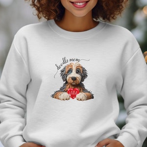 Sudadera personalizada para mamás de Bernedoodle, con el nombre del perro personalizado. imagen 9