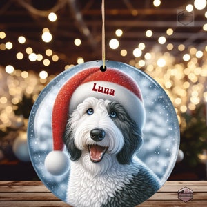 Personalized Sheepadoodle Ornament