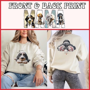 Bernedoodle mom sweatshirt,berndoodle mom, mom sweatshirt, valentine bernedoodle, valentine dog gift, dog sweatshirt, personalized dog sweatshirt,doodle mama, doodle fan, bernedoodle enthusiast gift.