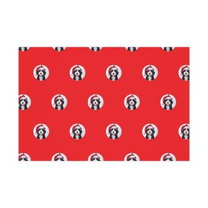 Bernedoodle-Themed Premium Wrapping Paper | High-Definition Dog Print | Custom Gift Wrap in Matte/Glossy Finish | 3 Sizes image 6